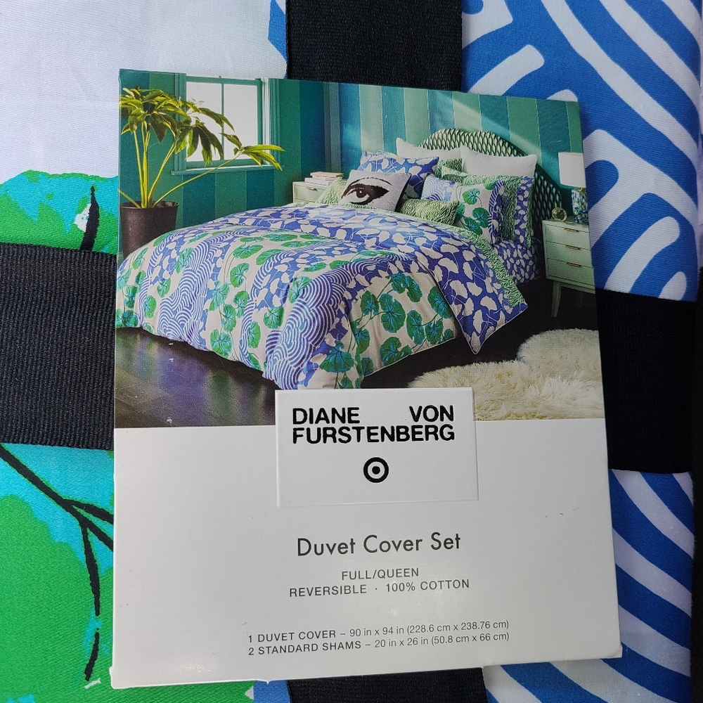 DVF Duvet Cover Set Size Full/Queen